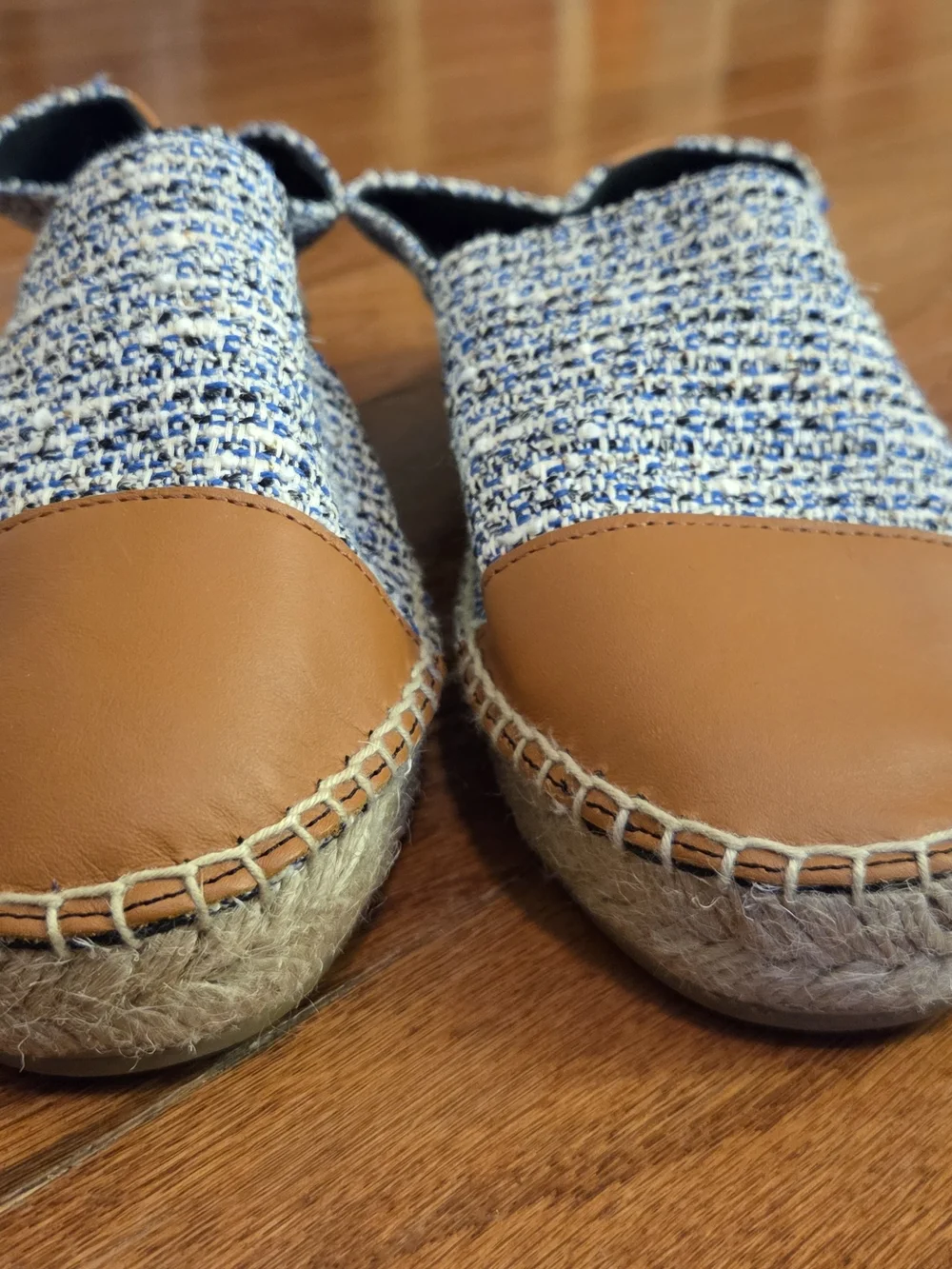 J.McLaughlin Alexa Tweed Espadrille Flats Size 8